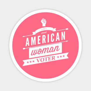 American Woman Voter (retro style) Magnet